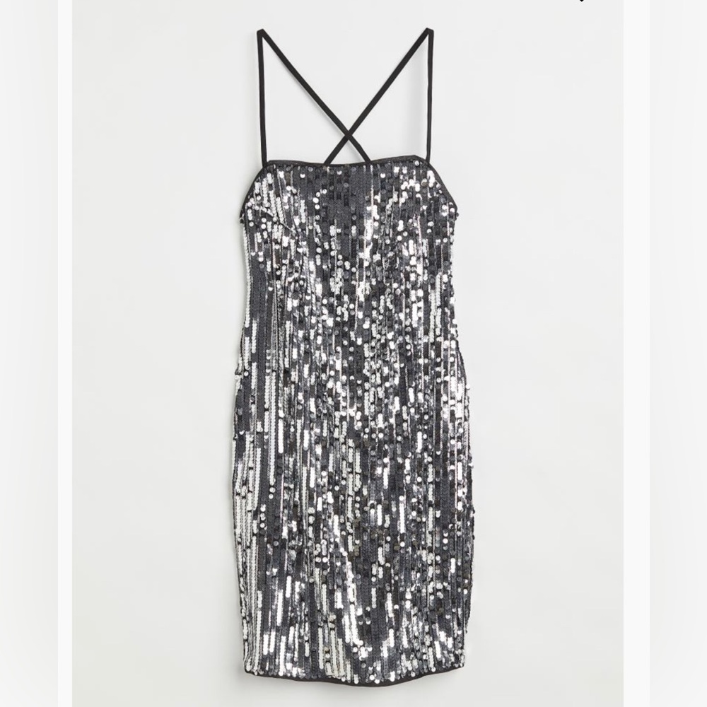 H&M sequin dress XS. NWT